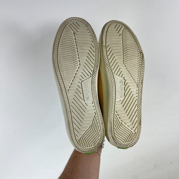 Cariuma Sneakers Women's 8.5 Yellow Lace Up Low Top Athletic Running Shoes - Picture 8 of 10